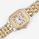 A GENTLEMAN'S SIZE STEEL & GOLD CARTIER PANTHERE TWO ROW BRACELET WATCH CIRCA 1980s, REF. 83949 - Image 4 of 8