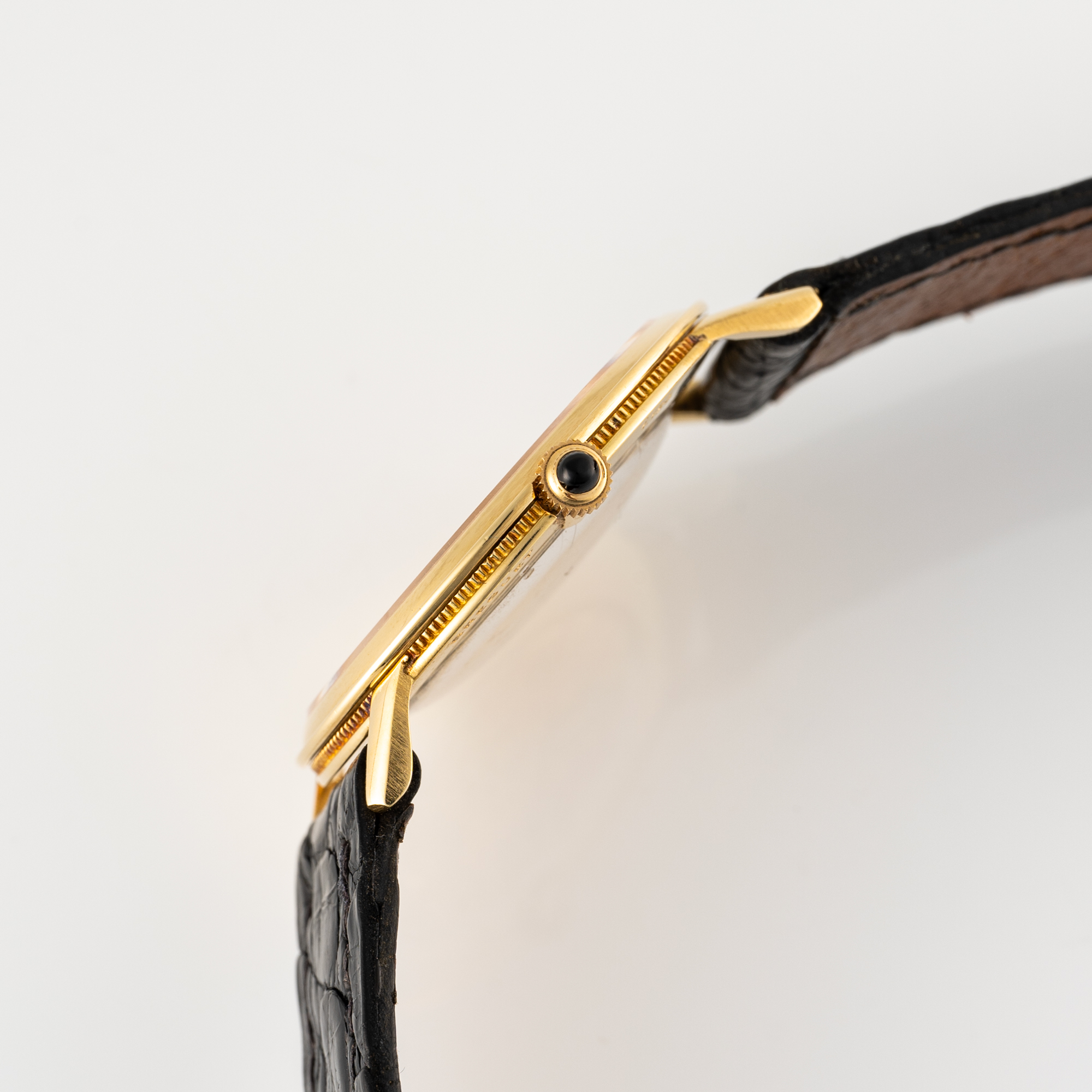 A VERY RARE GENTLEMAN'S SIZE 18K SOLID GOLD BREGUET CLASSIQUE EXTRA PLAT SKELETONISED WRIST WATCH - Image 7 of 9