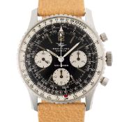 A GENTLEMAN'S SIZE STAINLESS STEEL BREITLING NAVITIMER CHRONOGRAPH WRIST WATCH CIRCA 1967, REF.