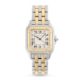 A GENTLEMAN'S SIZE STEEL & GOLD CARTIER PANTHERE TWO ROW BRACELET WATCH CIRCA 1980s, REF. 83949 - Image 2 of 8