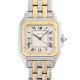 A GENTLEMAN'S SIZE STEEL & GOLD CARTIER PANTHERE TWO ROW BRACELET WATCH CIRCA 1980s, REF. 83949 - Image 1 of 8