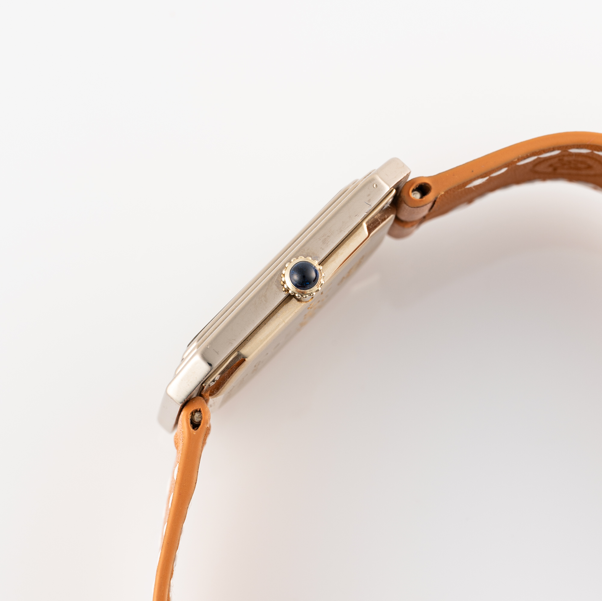 A VERY RARE GENTLEMAN'S SIZE 18K WHITE GOLD CARTIER PARIS CRISTALLOR WRIST WATCH CIRCA 1970s, REF. - Image 7 of 11