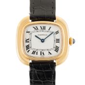 A LADY'S RARE 18K SOLID GOLD CARTIER PARIS GONDOLE WRIST WATCH CIRCA 1970s, REF. 78085 Movement: