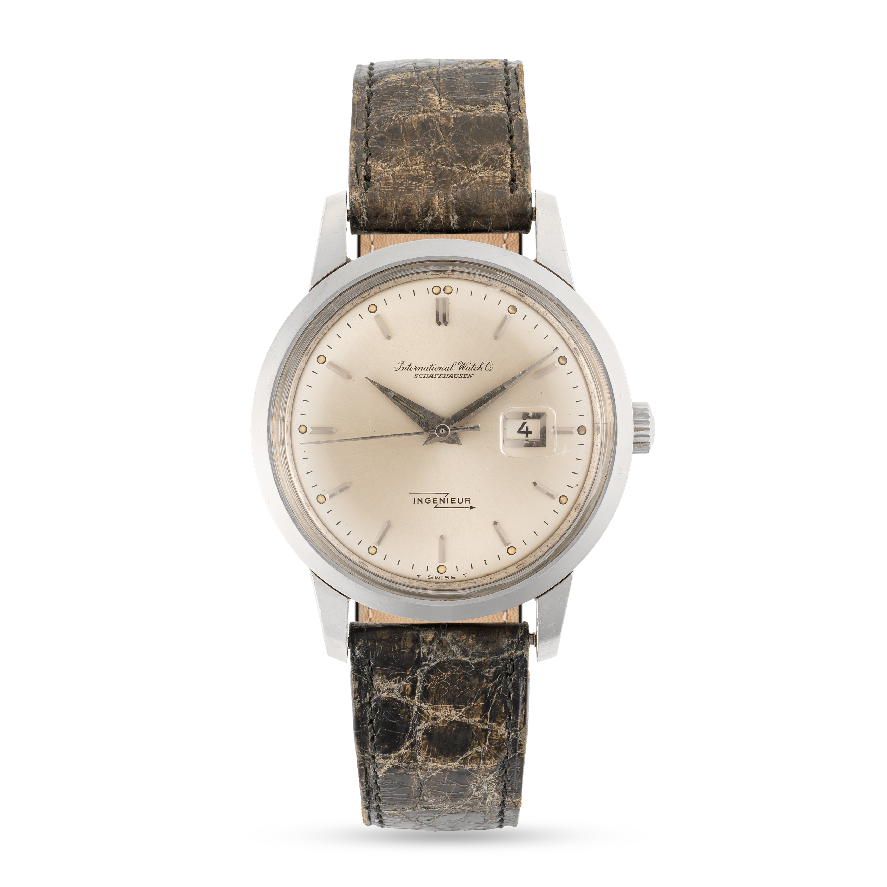 A GENTLEMAN'S STAINLESS STEEL IWC INGENIEUR AUTOMATIC WRIST WATCH CIRCA 1960s, REF. 666 WITH - Image 3 of 10