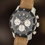 A VERY RARE GENTLEMAN'S STAINLESS STEEL HEUER AUTAVIA CHRONOGRAPH WRIST WATCH CIRCA 1970s, REF.