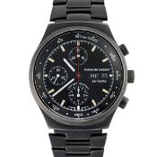 A GENTLEMAN'S SIZE PVD COATED ETERNA PORSCHE DESIGN CHRONOGRAPH BRACELET WATCH DATED 1989, REF.