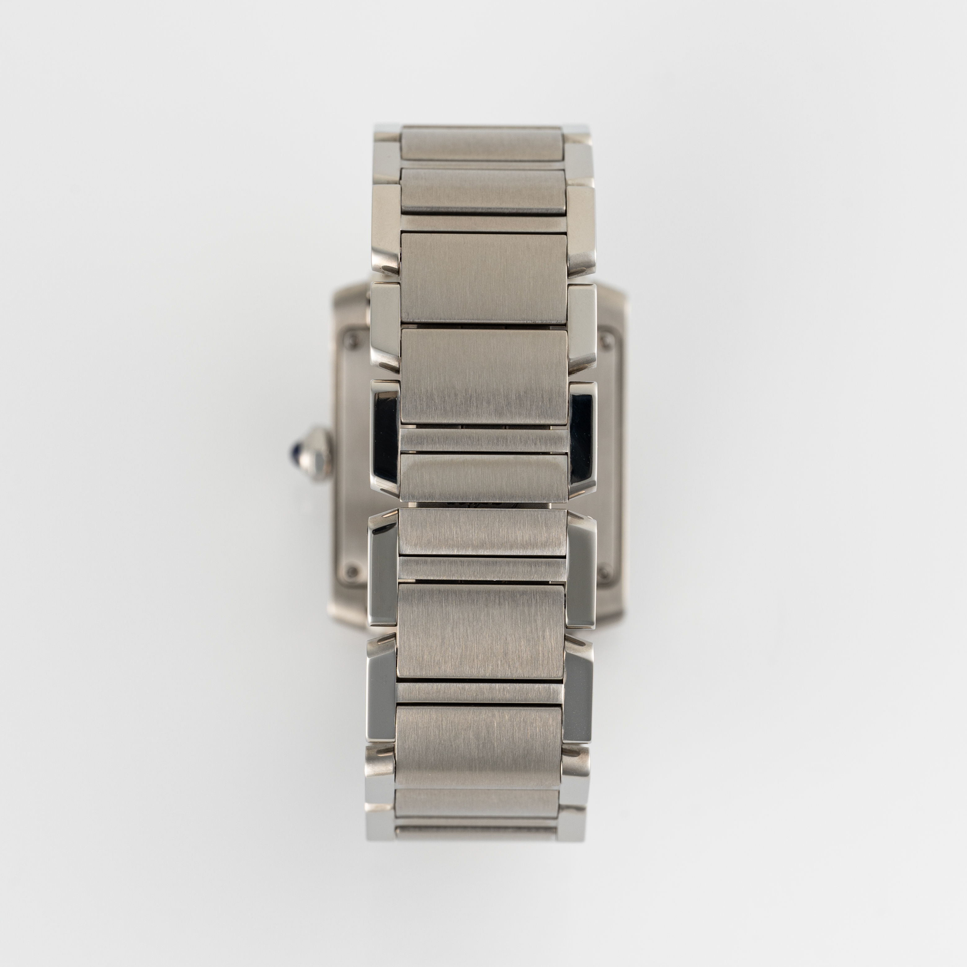 A GENTLEMAN'S SIZE STAINLESS STEEL CARTIER TANK FRANCAISE AUTOMATIC BRACELET WATCH DATED 2024, - Image 8 of 9