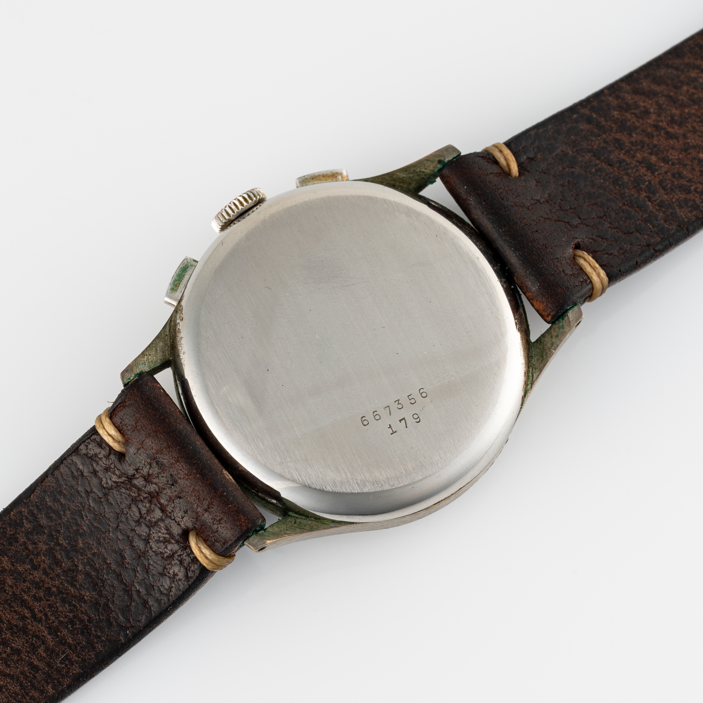 A GENTLEMAN'S LARGE SIZE BREITLING "UP & DOWN" CHRONOGRAPH WRIST WATCH CIRCA 1946, REF. 179 WITH - Image 7 of 8