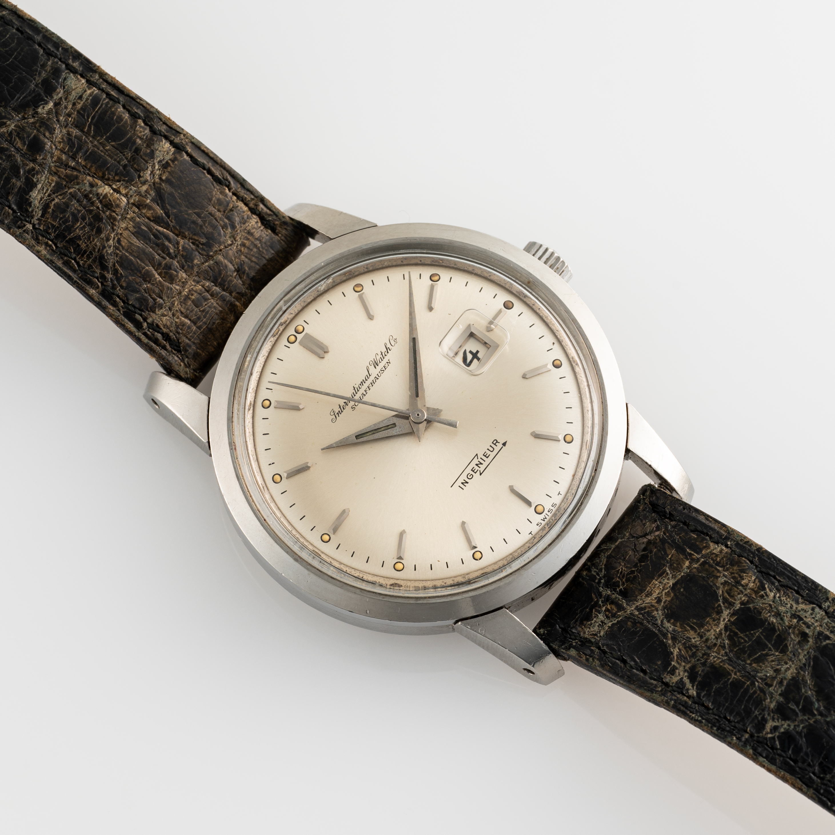 A GENTLEMAN'S STAINLESS STEEL IWC INGENIEUR AUTOMATIC WRIST WATCH CIRCA 1960s, REF. 666 WITH - Image 5 of 10