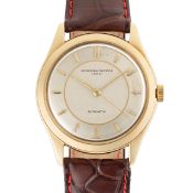 A GENTLEMAN'S SIZE 18K SOLID GOLD VACHERON CONSTANTIN AUTOMATIC WRIST WATCH CIRCA 1950s, REF. 4870