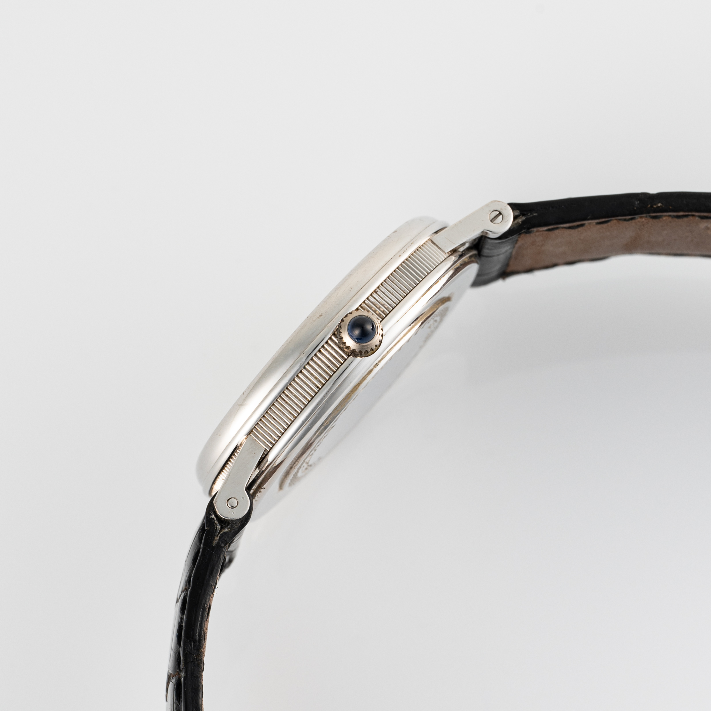 A RARE GENTLEMAN'S SIZE 18K WHITE GOLD BREGUET CLASSIQUE POWER RESERVE WRIST WATCH CIRCA 2000, - Image 6 of 8
