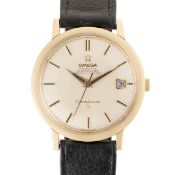 A GENTLEMAN'S SIZE 18K SOLID GOLD OMEGA CONSTELLATION CHRONOMETER WRIST WATCH CIRCA 1968, REF. 168.
