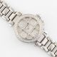 A LADY'S FINE 18K SOLID WHITE GOLD DIAMOND CARTIER PASHA GRILL AUTOMATIC BRACELET WATCH CIRCA - Image 4 of 9