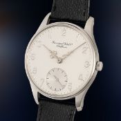 A VERY RARE GENTLEMAN'S OVERSIZED STAINLESS STEEL IWC PORTUGIESER 