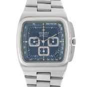 A GENTLEMAN'S SIZE STAINLESS STEEL ZENITH EL PRIMERO 