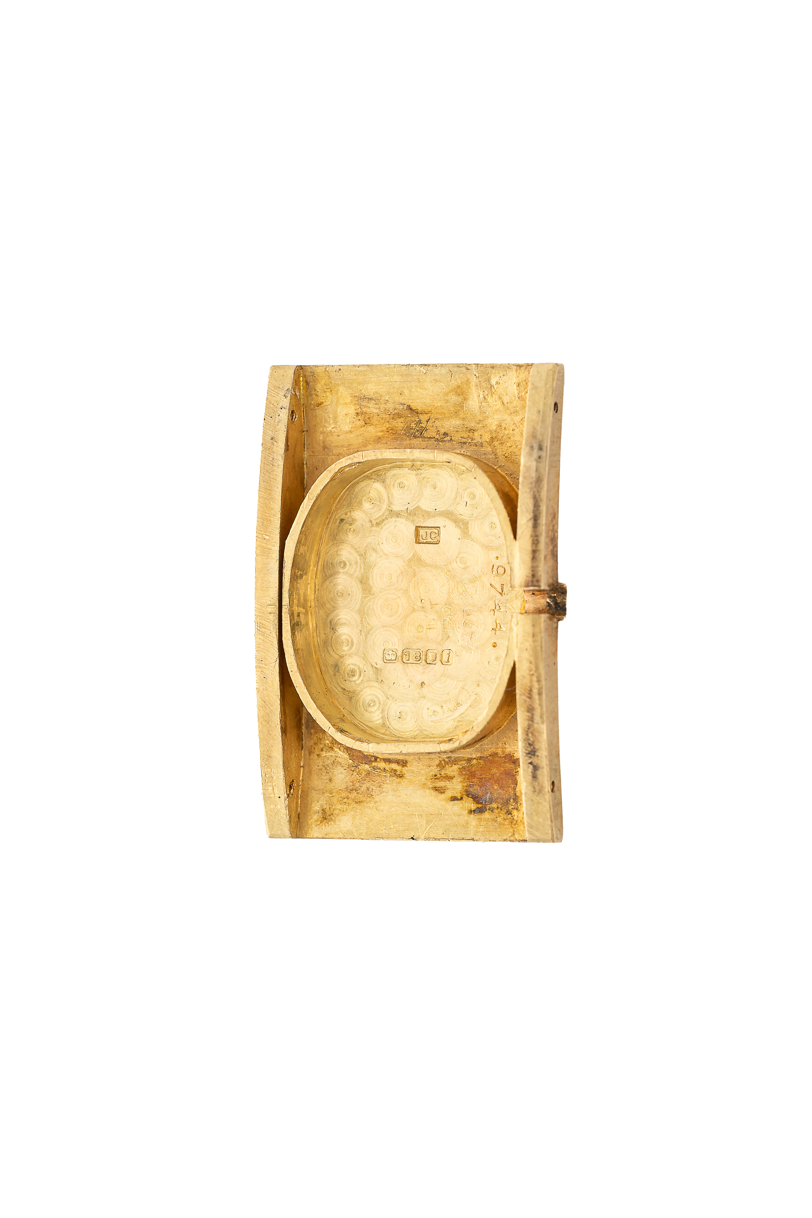 AN EXTREMELY RARE MID SIZE SOLID GOLD CARTIER LONDON TANK CINTREE BRACELET WATCH CIRCA 1964, - Image 10 of 10
