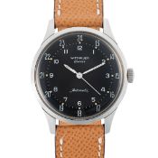 A RARE GENTLEMAN'S SIZE STAINLESS STEEL WITTNAUER GENEVE AUTOMATIC WRIST WATCH CIRCA 1960s REF.