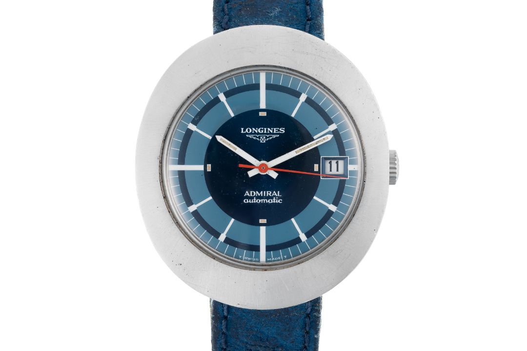 A GENTLEMAN'S SIZE STAINLESS STEEL LONGINES ADMIRAL AUTOMATIC WRIST WATCH CIRCA 1969 Movement: - Image 1 of 7