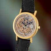 A RARE GENTLEMAN'S SIZE 18K SOLID GOLD CHOPARD SQUELETTE AUTOMATIC SKELETON WRIST WATCH CIRCA 1990s,