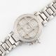 A LADY'S FINE 18K SOLID WHITE GOLD DIAMOND CARTIER PASHA GRILL AUTOMATIC BRACELET WATCH CIRCA - Image 3 of 9