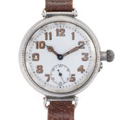 A GENTLEMAN'S SIZE SOLID SILVER LONGINES 