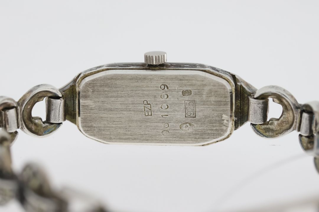 Ladies Sterling Silver Cocktail Watch Quartz - Image 3 of 3