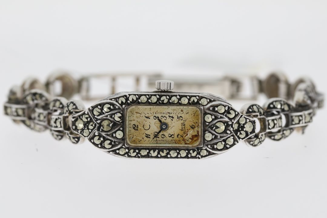 Ladies Sterling Silver Cocktail Watch Quartz - Image 1 of 3