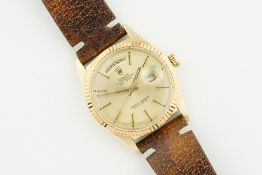 ROLEX OYSTER PERPETUAL DAY-DATE 'SIGMA DIAL' 18CT GOLD REF. 1803 CIRCA 1978