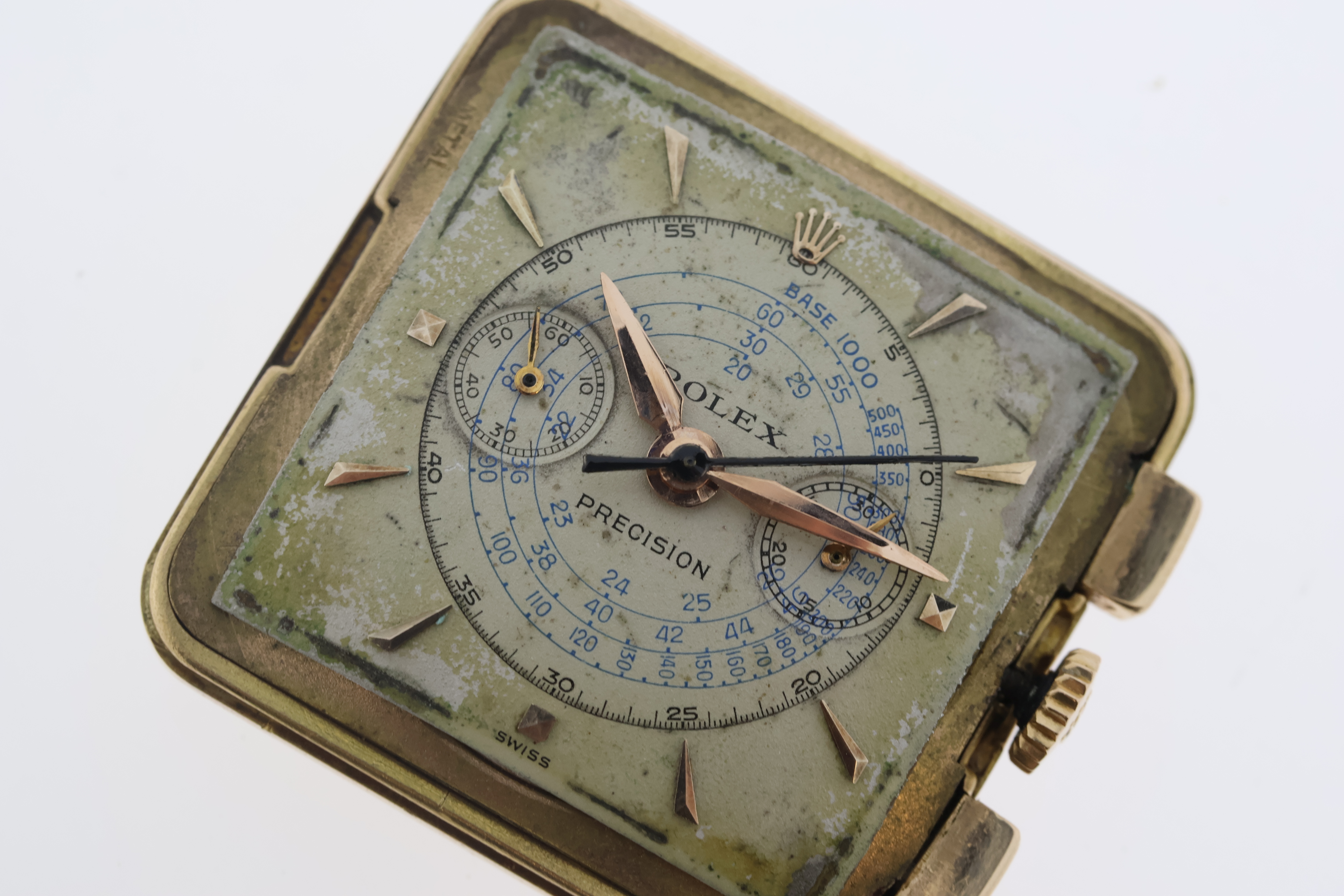 Highly Rare Rolex Precision 'Gabus' 18ct Rose Gold Reference 8206 Circa 1950 - Image 13 of 19