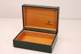 *To Be Sold Without Reserve* Rolex box, green wood interior, no cushion