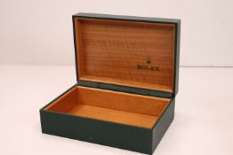 *To Be Sold Without Reserve* Rolex box, green wood interior, no cushion