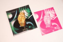 *To Be Sold Without Reserve* Rolex Oyster booklet and price list from 1996