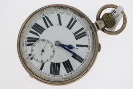 Vintage Goliath Pocket Watch 935 Continental Silver, movement signed 'The Atlas Watch', manual wind,