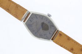Vintage Longines Manual Wind Silver Tonneau Case