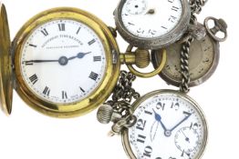 *TO BE SOLD WITHOUT RESERVE* Group of 4 Pocket Watches including a Favre Leuba, sold as found