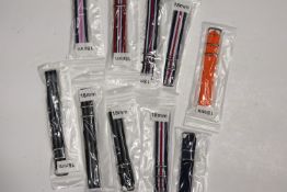 *To Be Sold Without Reserve* A job lot of 10 various nato watch straps.