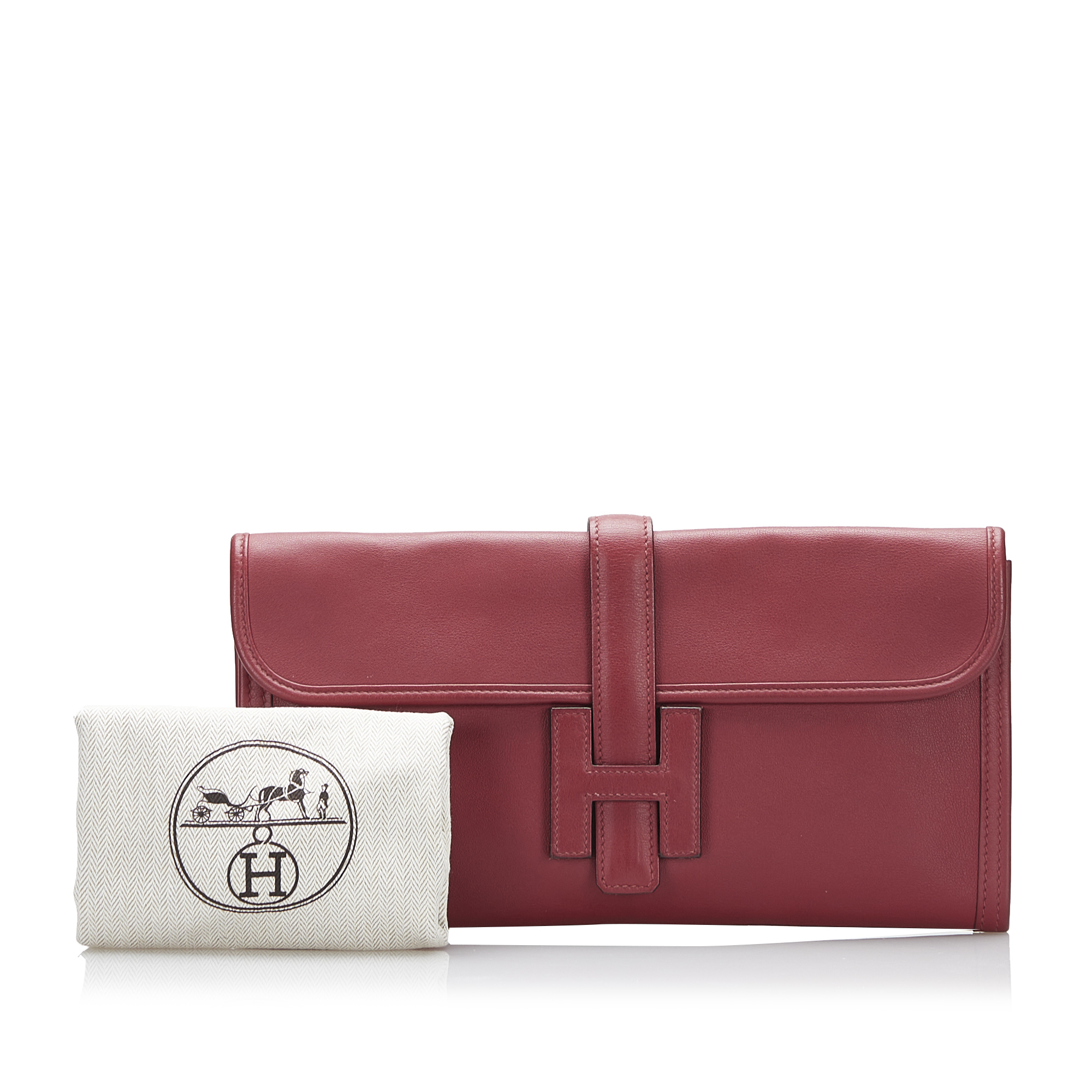 Hermes Swift Jige Elan The Jige Elan features a leather body, a top flap with a pull through - Image 9 of 9