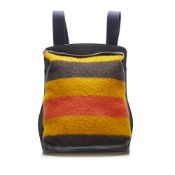 Hermes Sherpa The Sherpa features a wool body with leather trim, flat back straps, a top leather