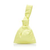 Bottega Veneta Mini Twist The Twist features a leather body, a flat leather handle, and a bottom zip