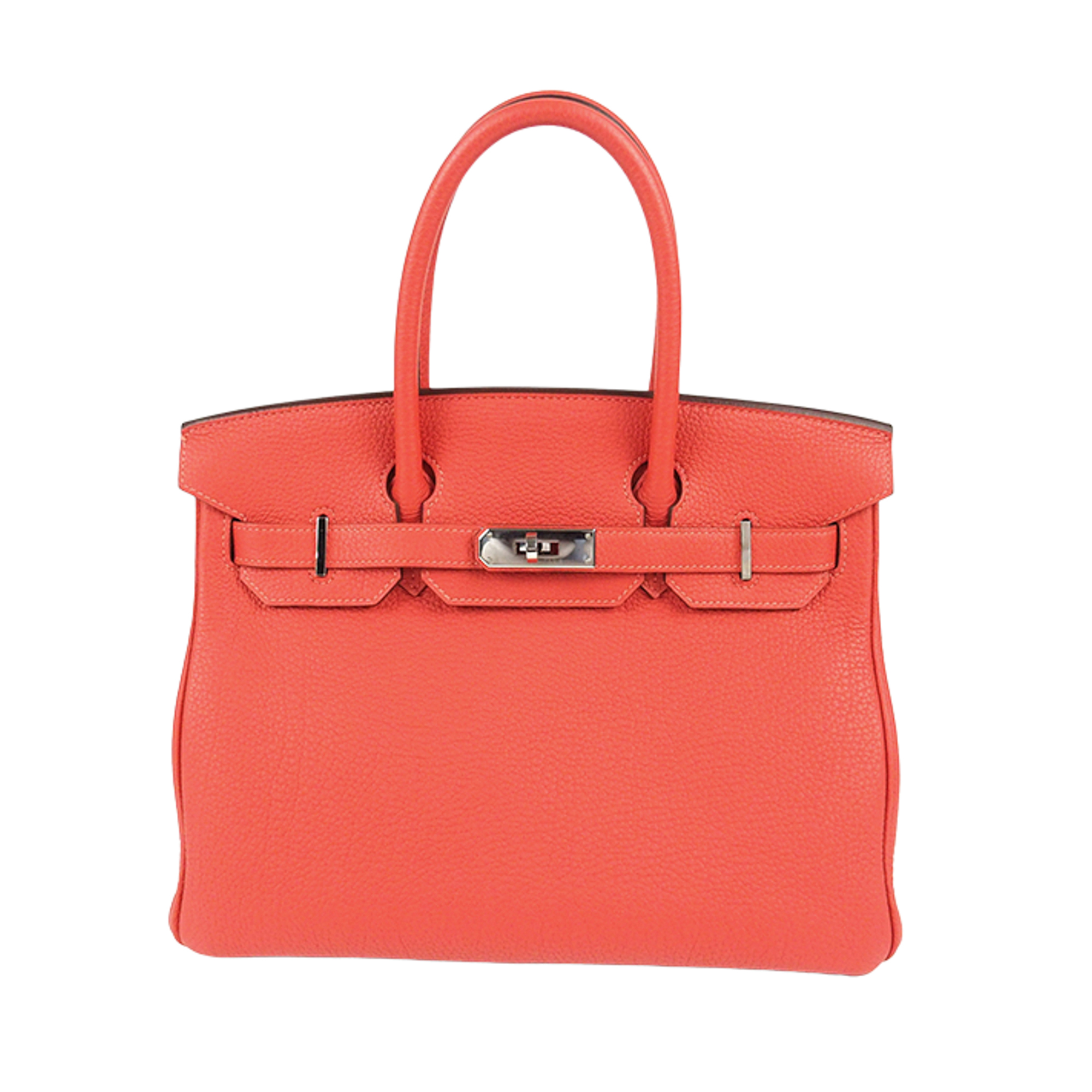 Hermes Togo Birkin 30 The Birkin features a leather body, rolled leather handles, and a turnlock