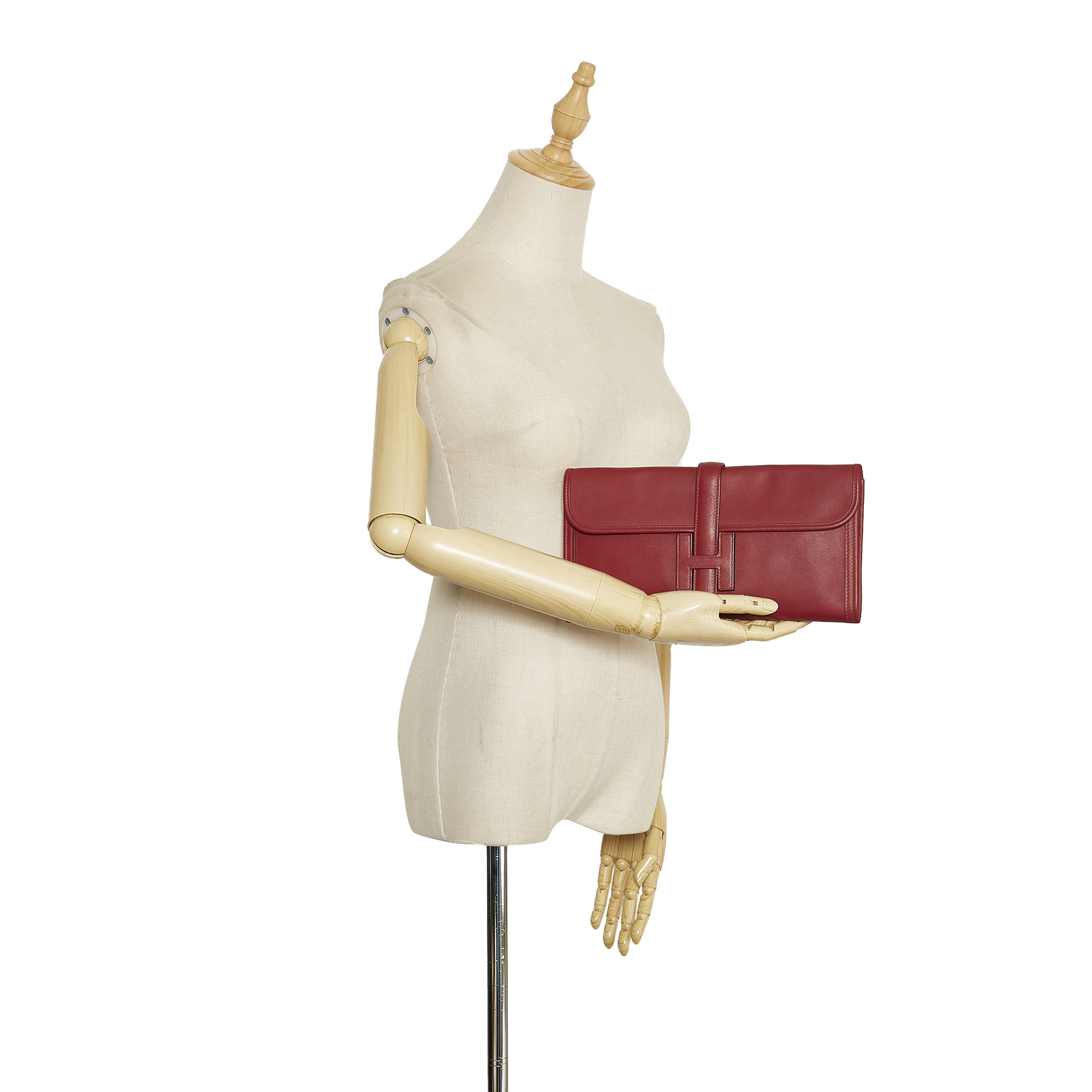 Hermes Swift Jige Elan The Jige Elan features a leather body, a top flap with a pull through - Image 8 of 9