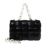 Bottega Veneta Lambskin Intrecciato Padded Chain Cassette Satchel