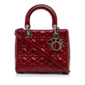 Dior Medium Patent Cannage Lady Dior