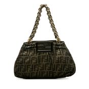 Fendi Small Metallic Zucca Mia Hanbag
