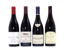 A selection of Burgundy red wines