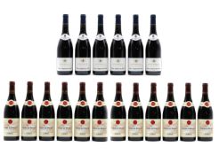A selection of Rhone red wines