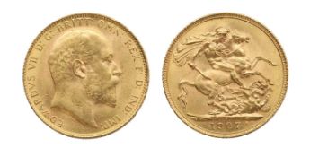 Coins, Great Britain, Edward VII (1901-1910),