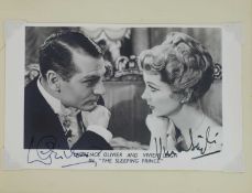 An autograph album, mostly actors, entertainers and sportsmen,