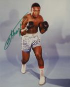 Nine boxing signed photos,