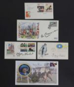 Approximately fifty sport signed first day covers,